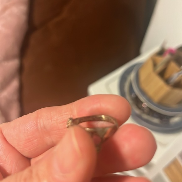 Sterling silver hand ring vintage marked size 7 sale - Picture 8 of 8